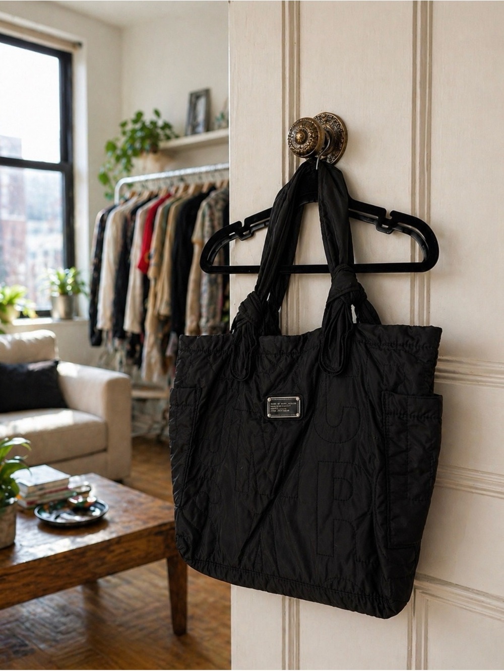 Marc by Marc Jacobs Black Quilted Tote Bag